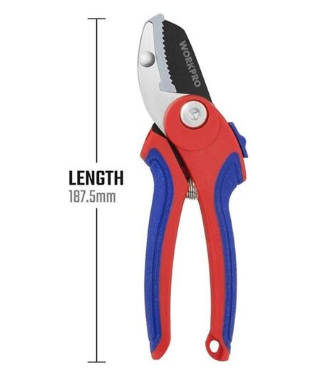 Секатор WORKPRO 180 мм для сухой поросли, изображение 5 от магазина Планета Инструмент Секатор WORKPRO 180 мм для сухой поросли, изображение 5