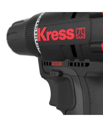 Аккумуляторный шуруповерт KRESS KUA24, 12В, 2.2Ач, кейс, изображение 3