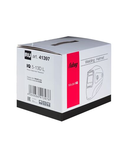 Маска сварщика FUBAG "Хамелеон" IQ 5-13D L (100х93мм), 5-8/9-13 DIN, синяя, изображение 6