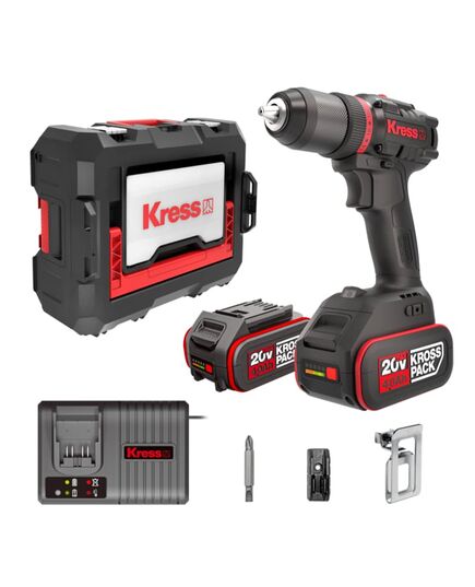 Аккумуляторный шуруповерт KRESS KUA71, 20В, кейс, изображение 6