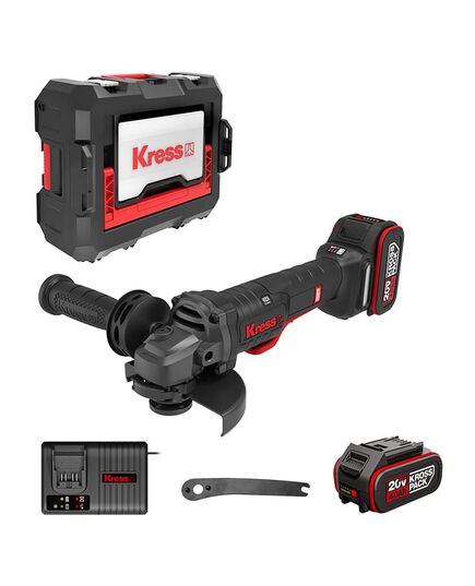 Аккумуляторная угловая шлифмашина KRESS KUH04, 20В, бесщеточная, изображение 6