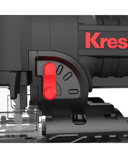 Аккумуляторный лобзик KRESS KUE26, 20В, 2х4Ач Li-ion, 350/3500об/мин, 26мм, 1.7кг, бесщеточный, изображение 4 от магазина Планета Инструмент Аккумуляторный лобзик KRESS KUE26, 20В, 2х4Ач Li-ion, 350/3500об/мин, 26мм, 1.7кг, бесщеточный, изображение 4