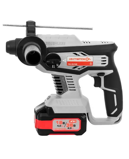 Аккумуляторный перфоратор ИНТЕРСКОЛ ПА-24/36В, бесщеточный, без АКБ и ЗУ, изображение 2