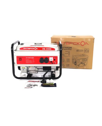 Генератор бензиновый (мобильная электростанция) ИНТЕРСКОЛ ЭБ-3500, 2,8кВА, 230В, изображение 4