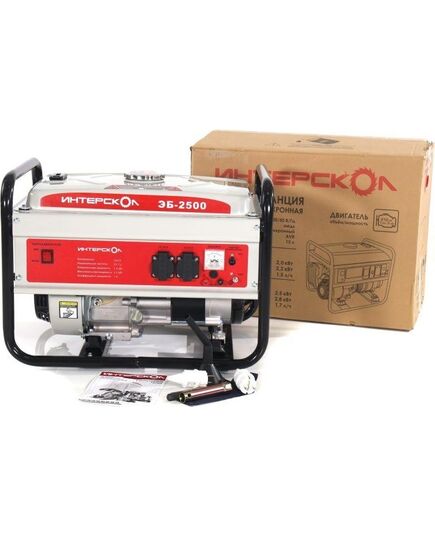Генератор бензиновый (мобильная электростанция) ИНТЕРСКОЛ ЭБ-2500, 2,0-2,2кВА, 220В, изображение 7 от магазина Планета Инструмент Генератор бензиновый (мобильная электростанция) ИНТЕРСКОЛ ЭБ-2500, 2,0-2,2кВА, 220В, изображение 7