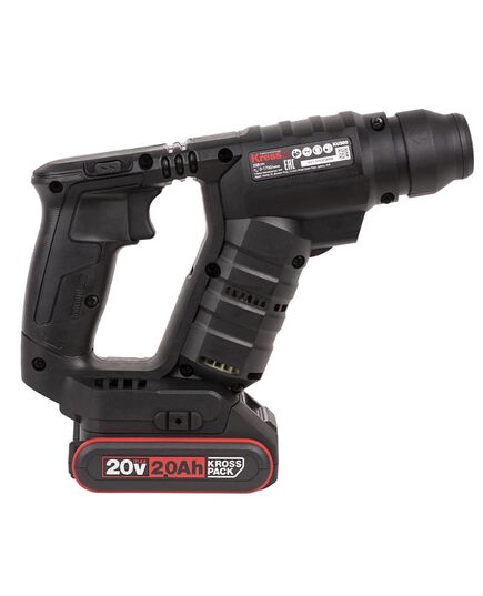 Аккумуляторный перфоратор KRESS KU380, 20В, 1.7Дж, SDS-Plus, кейс, изображение 2