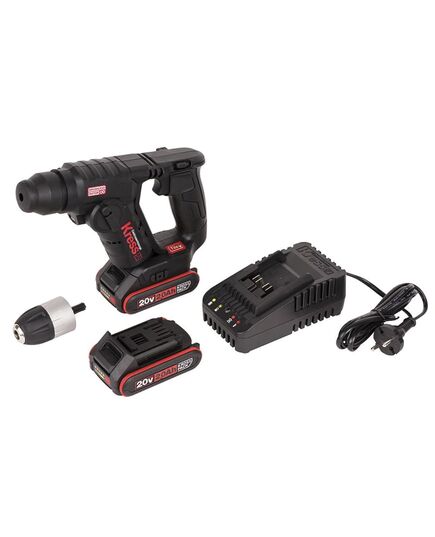 Аккумуляторный перфоратор KRESS KU380, 20В, 1.7Дж, SDS-Plus, кейс, изображение 3