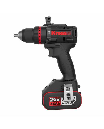 Аккумуляторный шуруповерт ударный KRESS KUC33, 20В, бесщеточый, 95Нм, кейс, изображение 2