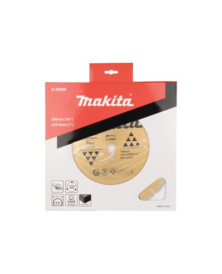 Диск алмазный MAKITA сегментированный по бетону 350х20/25,4 (D-56998), изображение 2