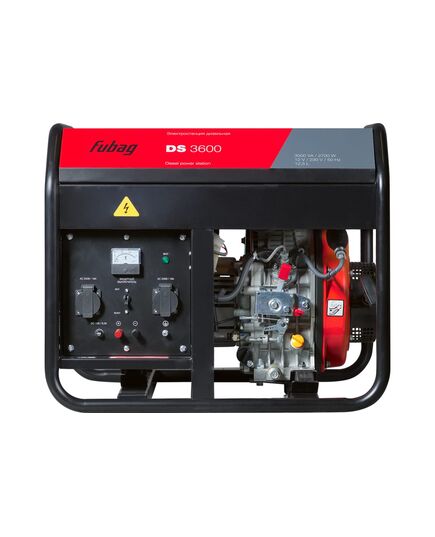 Генератор дизельный (мобильная электростанция) FUBAG DS 3600, 2.7/3кВт, 220В, изображение 3