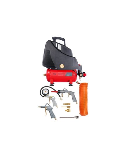 Компрессор безмасляный FUBAG SERVICE MASTER KIT, 1.1кВт, 6л + 6 предметов, изображение 4 от магазина Планета Инструмент Компрессор безмасляный FUBAG SERVICE MASTER KIT, 1.1кВт, 6л + 6 предметов, изображение 4