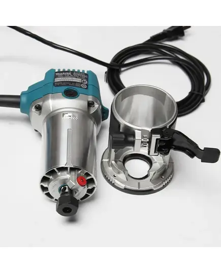 Фрезер кромочный MAKITA RT0702C, 710Вт, 10000-34000об/м, цанга 6 и 8 мм, копир. втулка, паралл. упор, ключ - 2шт, изображение 2