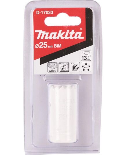 Коронка биметаллическая MAKITA BI-M 25мм (D-17033), изображение 2 от магазина Планета Инструмент Коронка биметаллическая MAKITA BI-M 25мм (D-17033), изображение 2