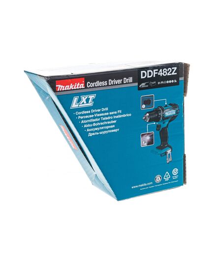 Аккумуляторная дрель-шуруповёрт MAKITA DDF482Z, LXT 18В, 62/36Нм, без АКБ и ЗУ, изображение 8