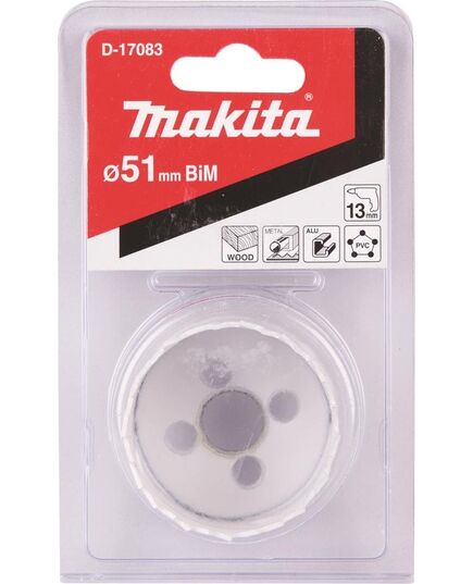 Коронка биметаллическая MAKITA BI-M 51мм (D-17083), изображение 2