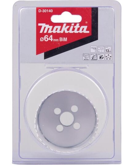 Коронка биметаллическая MAKITA BI-M 64мм (D-30140), изображение 2