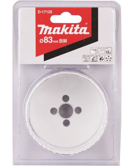 Коронка биметаллическая MAKITA BI-M 83мм (D-17120), изображение 2