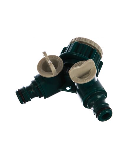 Распределитель поливочный RACO ORIGINAL 3/4″ - 1″, двухканальный, с внутренней резьбой, из ABS пластика (4250-55256C), изображение 2