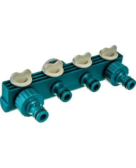 Распределитель поливочный RACO ORIGINAL 1/2″ - 3/4″, четырехканальный, с внутренней резьбой, из ABS пластика (4250-55258C), изображение 2 от магазина Планета Инструмент Распределитель поливочный RACO ORIGINAL 1/2″ - 3/4″, четырехканальный, с внутренней резьбой, из ABS пластика (4250-55258C), изображение 2