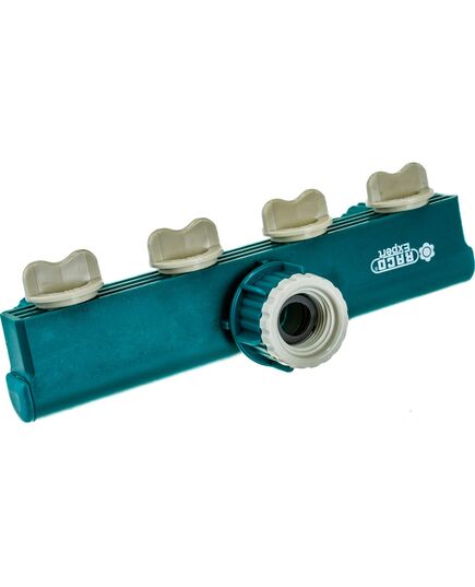 Распределитель поливочный RACO ORIGINAL 1/2″ - 3/4″, четырехканальный, с внутренней резьбой, из ABS пластика (4250-55258C), изображение 3 от магазина Планета Инструмент Распределитель поливочный RACO ORIGINAL 1/2″ - 3/4″, четырехканальный, с внутренней резьбой, из ABS пластика (4250-55258C), изображение 3