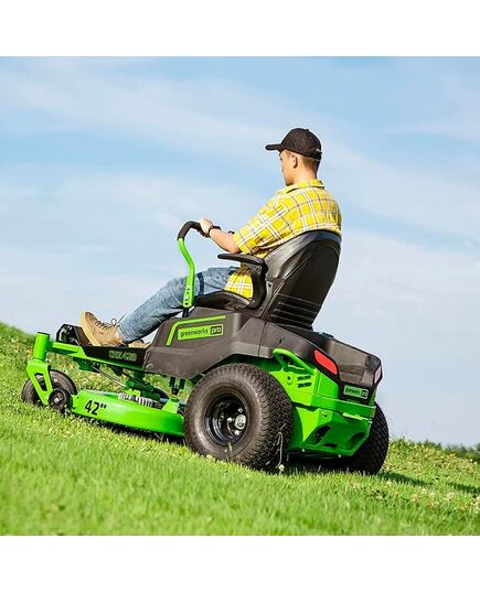 Трактор садовый GREENWORKS аккумуляторный GC82ZT107 (без АКБ и ЗУ), изображение 3