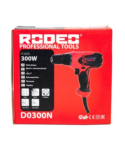 Шуруповерт сетевой RODEO D0300N, 300Вт, изображение 4