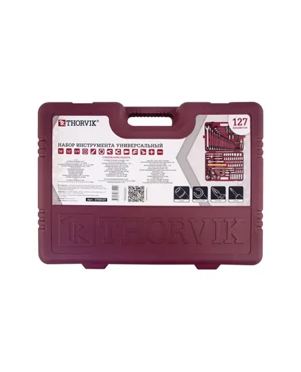 Набор инструмента THORVIK 1/4", 1/2"DR, 127 предметов (UTS0127), изображение 4