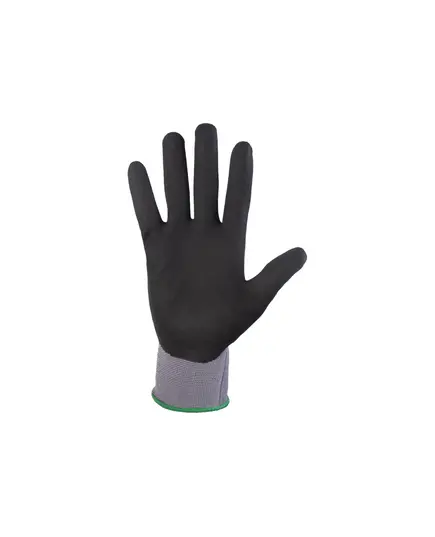 Перчатки JETA SAFETY JN031-L, защитные промышленные трикотажные из синтетической пряжи (полиэстер) с микронитриловым покрытием ладони, цвет серый, изображение 2