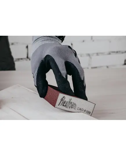 Перчатки JETA SAFETY JN031-L, защитные промышленные трикотажные из синтетической пряжи (полиэстер) с микронитриловым покрытием ладони, цвет серый, изображение 3