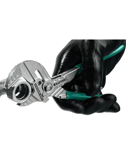 Клещи переставные KRAFTOOL "Vise-Wrench", 180мм, Max захват 36мм, Cr-V, обливные рукоятки (22063), изображение 6