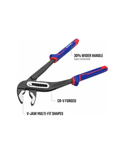Клещи переставные WORKPRO сантехнические 250мм CR-V, изображение 2