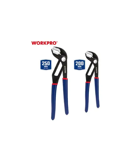 Набор из 2-х переставных клещей WORKPRO, 205 и 250мм, изображение 2