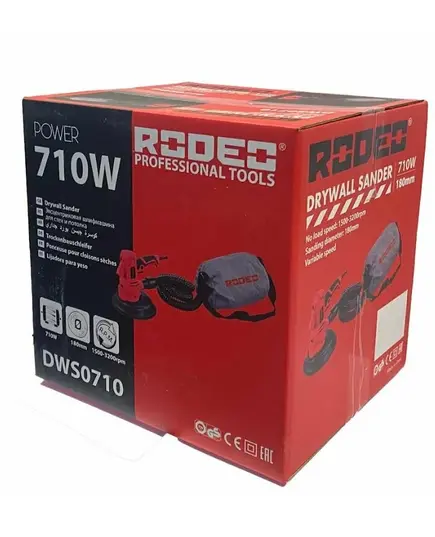Эксцентриковая шлифмашина RODEO DWS710 для стен и потолков, 710Вт, изображение 7