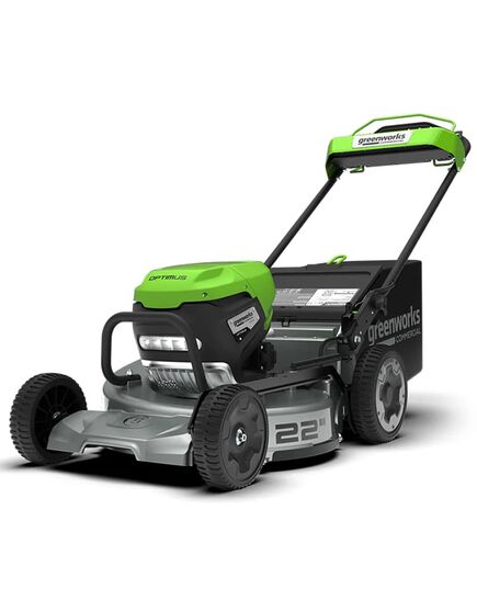 Аккумуляторная газонокосилка GREENWORKS LM221S, самоходная, 56см, без АКБ и ЗУ