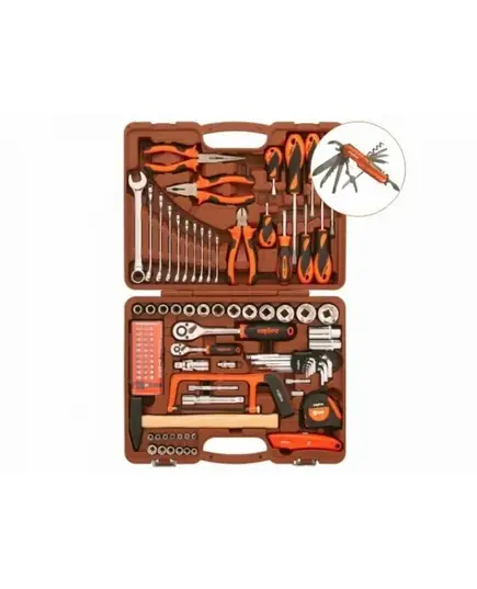 Набор инструмента OMBRA 101предм. 1/4" 1/2" DR кейс пласт. (юбилейная серия) (OMT101S18), изображение 2