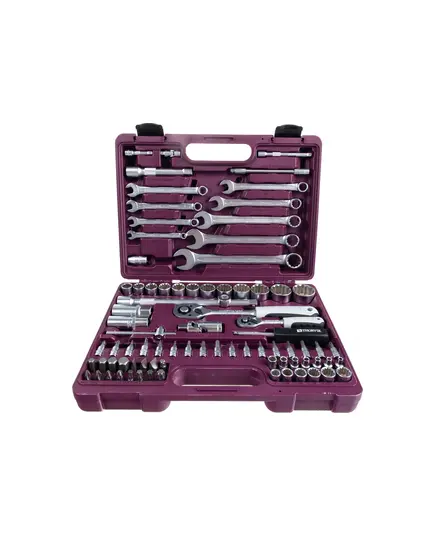 Набор инструмента THORVIK UTS0082MP 1/4", 1/2"DR с головками торцевыми MultiProf, 82 предмета