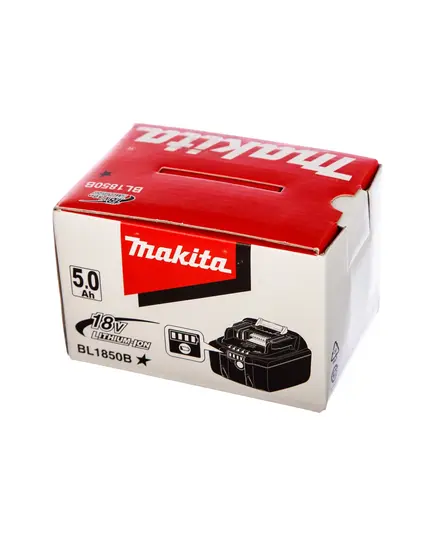 Аккумулятор MAKITA BL1850B (LXT 18В, 5Ач, инд. заряда), полиэт.пакет, изображение 3 от магазина Планета Инструмент Аккумулятор MAKITA BL1850B (LXT 18В, 5Ач, инд. заряда), полиэт.пакет, изображение 3