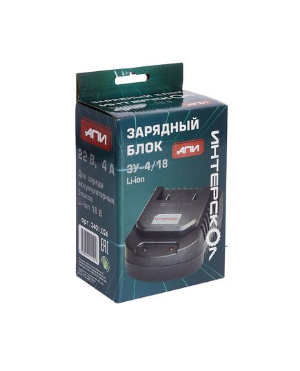 Зарядное устройство ИНТЕРСКОЛ ЗУ-4/18 для АБ 4 А/ч 18.0В Li-ion, изображение 4