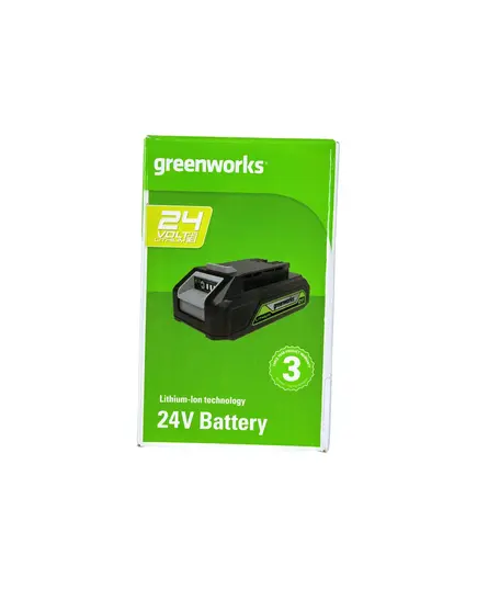 Аккумулятор GREENWORKS G24B2, 24В 2Ач Li-ion время зарядки 30мин (2926707gw), изображение 5 от магазина Планета Инструмент Аккумулятор GREENWORKS G24B2, 24В 2Ач Li-ion время зарядки 30мин (2926707gw), изображение 5