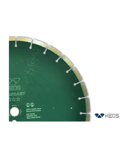 Диск алмазный KEOS 400_25.4/20_ 3.2/10 STA сегм. по бетону, железобетону, кирпичу DBS02.400, изображение 2