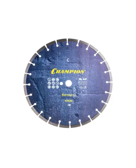 Диск алмазный CHAMPION 350_25.4/10 Concremax, старый бетон/железобетон с наполн.сред.тв. (C1629)