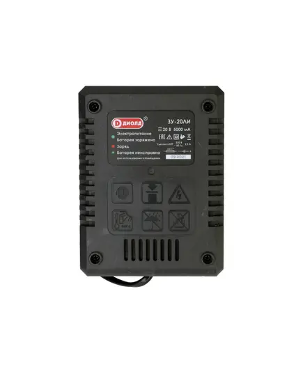 Зарядное устройство ДИОЛД ЗУ-20ЛИ, 20В Li-ion 5000мА слайдер кабель 1.8м 0.49кг, изображение 2