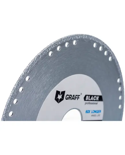 Диск алмазный GRAFF Black 125хх22.23мм отрезной по металлу, изображение 2