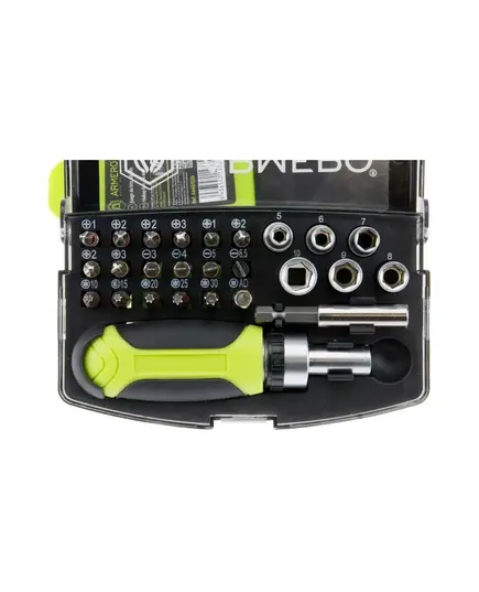 Набор бит ARMERO 25 шт. + отвертка, изображение 3