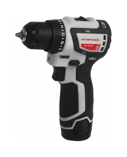 Аккумуляторная дрель-шуруповерт Интерскол ДА-10/12В МиниМАКС 687.2.2.70, 2х2Ач, изображение 6