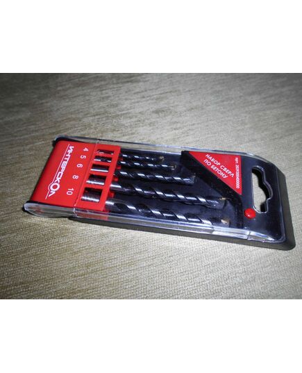 Набор сверл по бетону ИНТЕРСКОЛ 5предм. 4/5/6/8/10мм (2039300400000), изображение 2