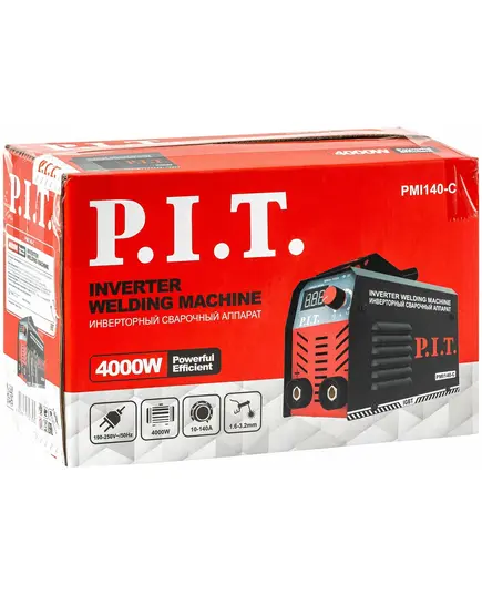 Инвертор P.I.T. PMI140-C1, (4.0кВт, 140А, ПВ-60, ММА 1.6-3.2мм, 190-250В, ремень), изображение 5