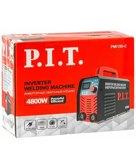 Инвертор P.I.T. PMI180-C1 (4.8кВт, 180А, ПВ-60, ММА 1.6-3.2мм, 190-250В, гор.старт), изображение 3