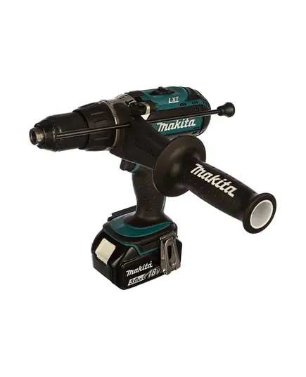 Аккумуляторный шуруповерт ударный MAKITA DHP451RFE, LXT 18В, 13мм, 80/40Нм (2x3.0Ач, з/у), изображение 2 от магазина Планета Инструмент Аккумуляторный шуруповерт ударный MAKITA DHP451RFE, LXT 18В, 13мм, 80/40Нм (2x3.0Ач, з/у), изображение 2
