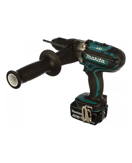 Аккумуляторный шуруповерт ударный MAKITA DHP451RFE, LXT 18В, 13мм, 80/40Нм (2x3.0Ач, з/у), изображение 4 от магазина Планета Инструмент Аккумуляторный шуруповерт ударный MAKITA DHP451RFE, LXT 18В, 13мм, 80/40Нм (2x3.0Ач, з/у), изображение 4
